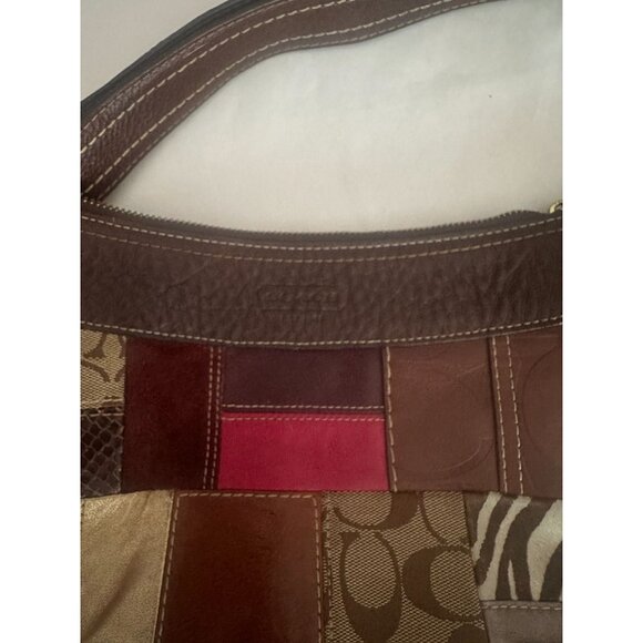 Coach Vintage Limited Edition Holiday Patchwork Crossbody Bag 10435 Purse - Picture 2 of 6